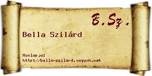 Bella Szilárd névjegykártya